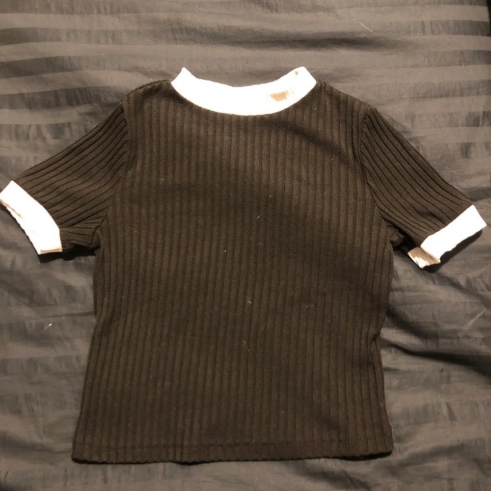 Brandy Melville Black And White Top